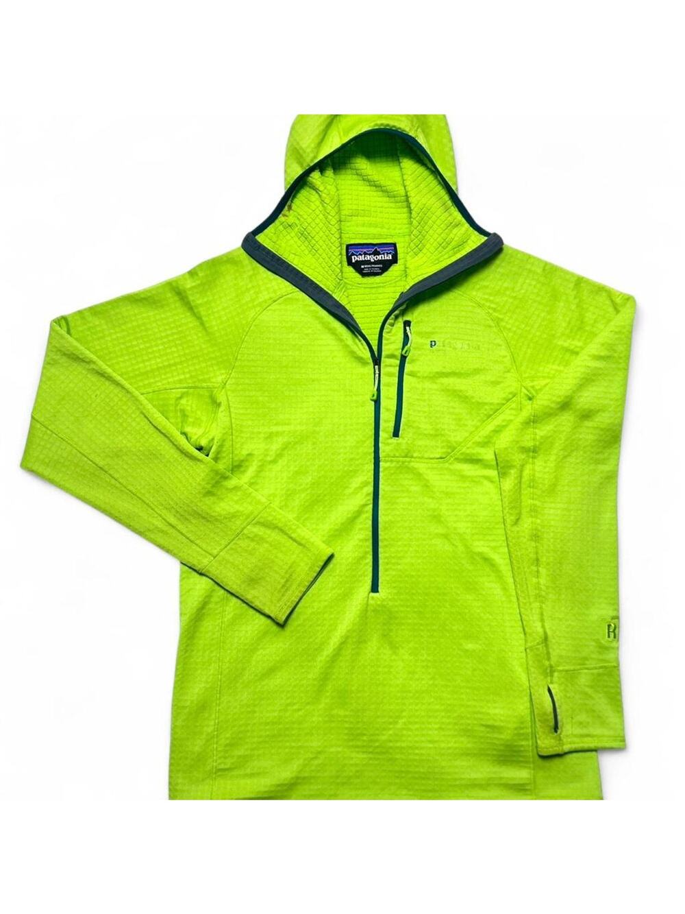 Patagonia Regulator R1 Hoodie Polartec Grid Fleece Half Zip Jacket Medium